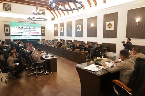 olrestabes Surabaya Gelar Rakor Pengamanan pertandingan BRI Super League antara Persebaya Surabaya melawan PSM Makassar