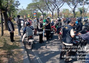 POLSEK MULYOREJO DAN DISPENDA JATIM GELAR OPERASI GABUNGAN PENERTIBAN PAJAK KENDARAAN
